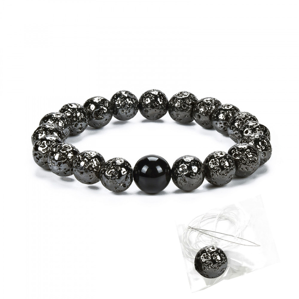 Lava rock bracelet for on sale anxiety